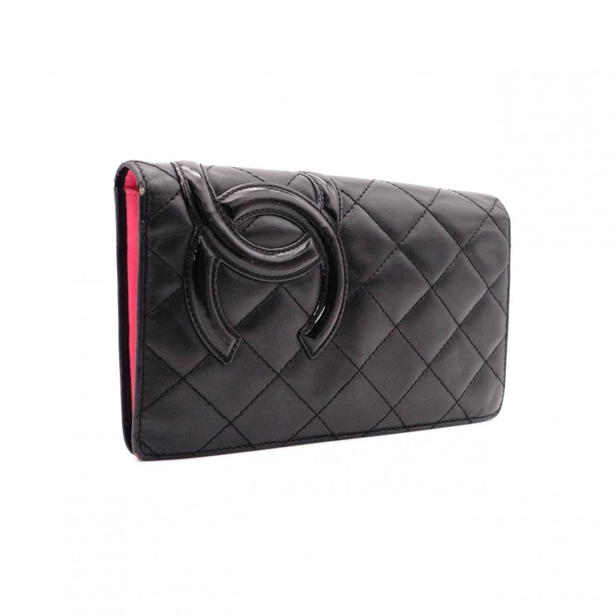 CHANEL（シャネル） ラムスキン カンボン ライン 長財布 レザー