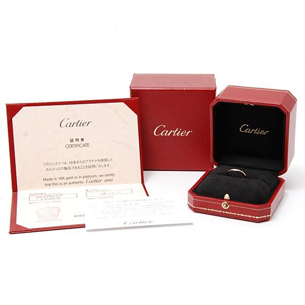 Cartier カルティエ 750PG 3Pダイヤ バレリーナ カーブリング 47号 