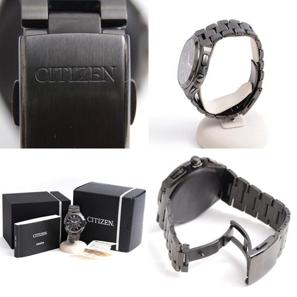 CITIZEN アテッサE610-T018513 ブラックチタンクロノグラフ