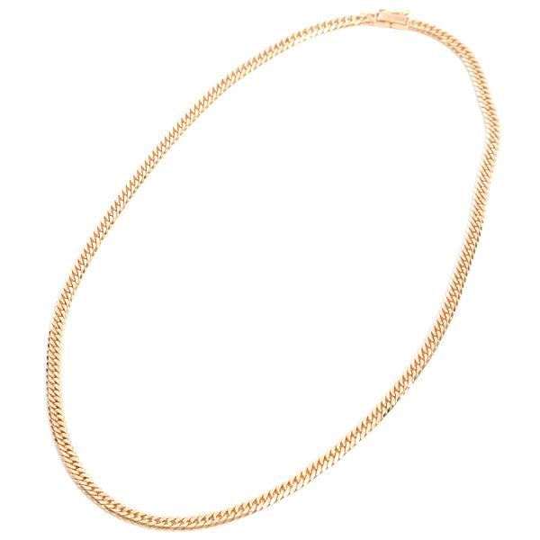 喜平 ネックレス K18 6面カット ダブル 30g 50cm 造幣局検定刻印入 