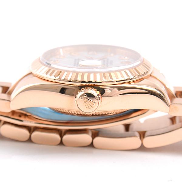 ロレックス 時計 レディース デイトジャスト ピンクゴールド メテオライト文字盤 10pダイヤ Z番 自動巻き Rolex g 750pg 中古 Brandmax 通販 Yahoo ショッピング