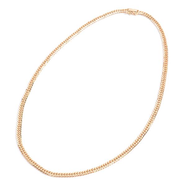 喜平 ネックレス K18 6面カット ダブル 30g 50cm 造幣局検定刻印入