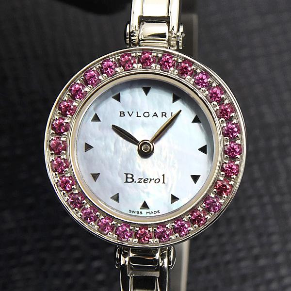 BVLGARI Bzero1 ロードライトガーネット　シェル　クォーツ腕時計 ビー・ゼロワン ブルガリ 時計 レディース ビーゼロワン B-ZERO1