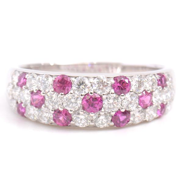 MIKIMOTO（ミキモト） 指輪 レディース ダイヤモンド×ルビー リング D1