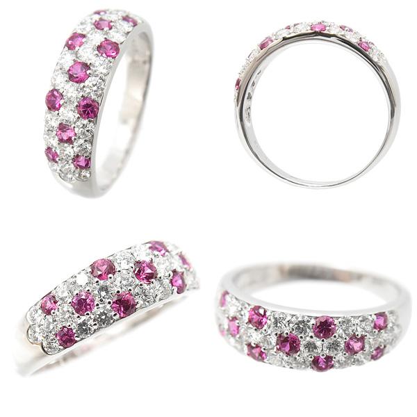 MIKIMOTO（ミキモト） 指輪 レディース ダイヤモンド×ルビー リング D1
