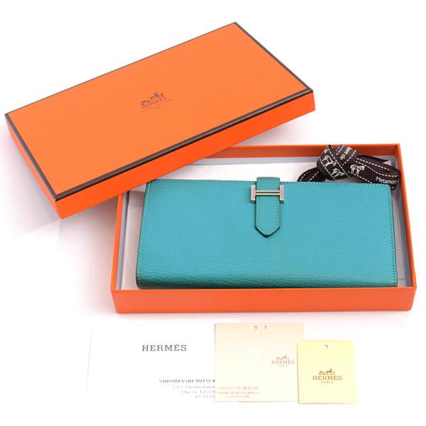 HERMES エルメス 財布 レディース メンズ シェーブル 二つ折り長 HERMES エルメス 財布 レディース メンズ シェーブル 二つ折り長