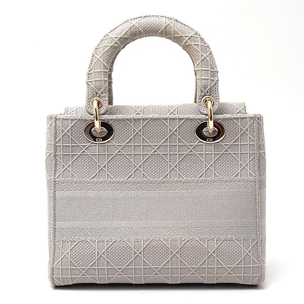 Dior グレー キルティング バッグ