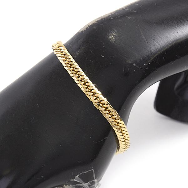 喜平 ブレスレット K18 8面カット トリプル 20g 18cm 造幣局検定刻印入  