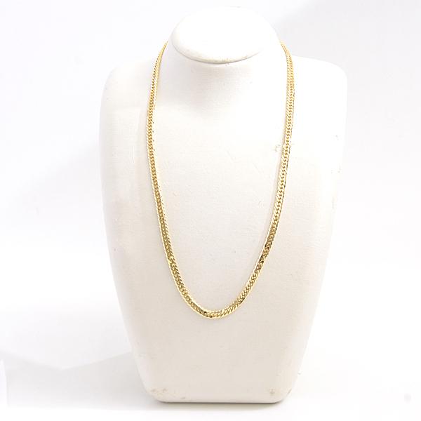 喜平 ネックレス K18 6面カット ダブル 30g 50cm 造幣局検定刻印入