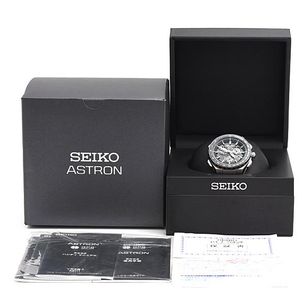 【稼働 箱 保証書付き】SEIKO アストロン ブラック文字盤 チタン 腕時計 GPS Solar（ASTRON） セイコー 腕時計 メンズ アストロン