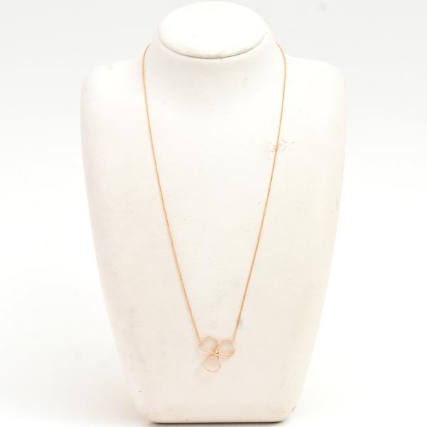 ティファニー　エンチャントフラワー　ダイヤモンドネックレス　Ꮶ18ローズゴールド ティファニー エンチャントフラワー ダイヤモンドネックレス Ꮶ18