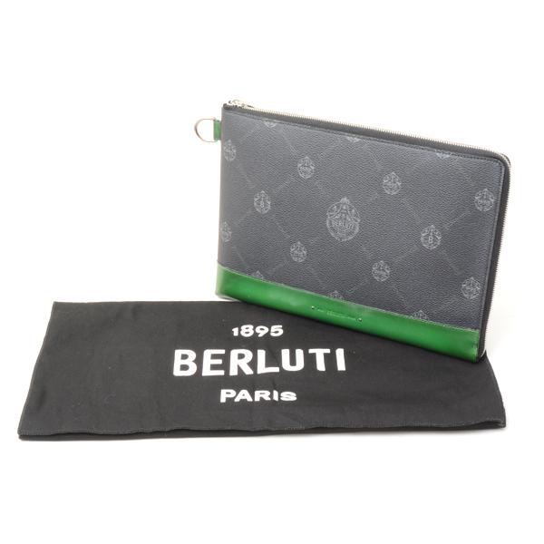ベルルッティ バッグ メンズ ニノGM クラッチバッグ L字ファスナー PVC  