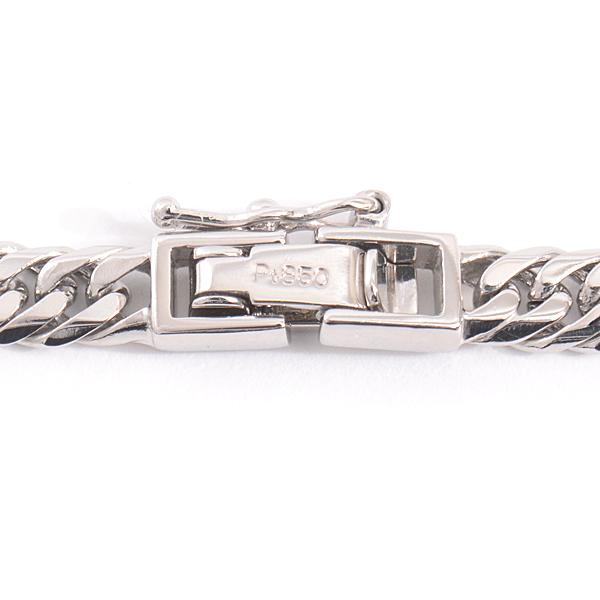 喜平 ネックレス PT850 6面カット ダブル 30g 50cm 造幣局検定刻印入