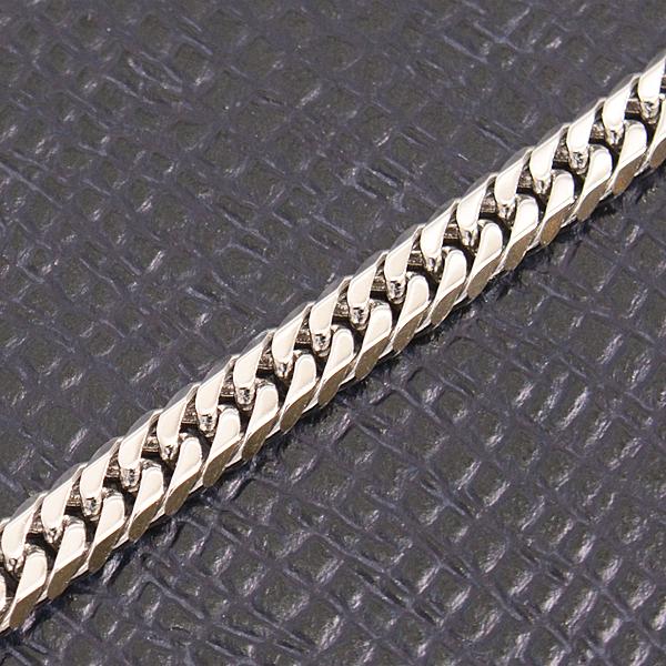 喜平 ネックレス PT850 6面カット ダブル 30g 50cm 造幣局検定刻印入