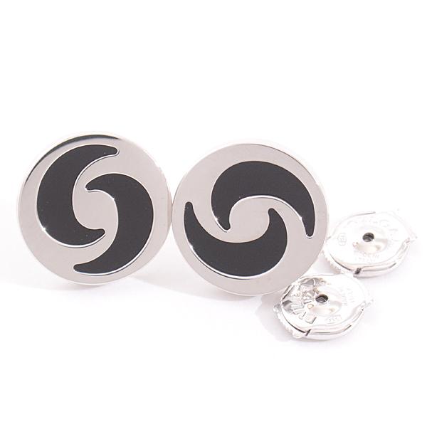 ブルガリ ピアス レディース メンズ オニキス オプティカル ホワイト  