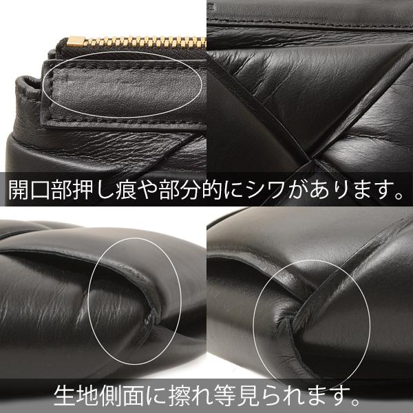 ボッテガヴェネタ バッグ メンズ カーフ イントレチャート クラッチバッグ セカンドバッグ ブラック BOTTEGA VENETA 593019 中古｜brandmax｜08