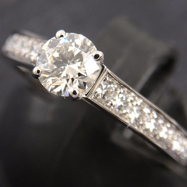 中古】 カルティエ CARTIER Pt950 リング 指輪 ダイヤモンド 9号  