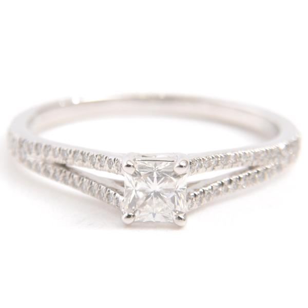 TIFFANY&Co. ティファニー リング ルシダ コンビ 14号 Tiffany & Co. - ティファニー ルシダ バンド リング コンビ 14号 幅