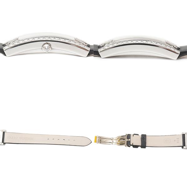 ハリーウィンストン 時計 レディース アヴェニュー ダイヤベゼル 電池式 ネイビーラメ文字盤 HARRY WINSTON 330LQW 750WG 中古 :70293:BrandMax 通販 ★HARRY WINSTON★ アヴェニューCミニ 750WG 腕時計