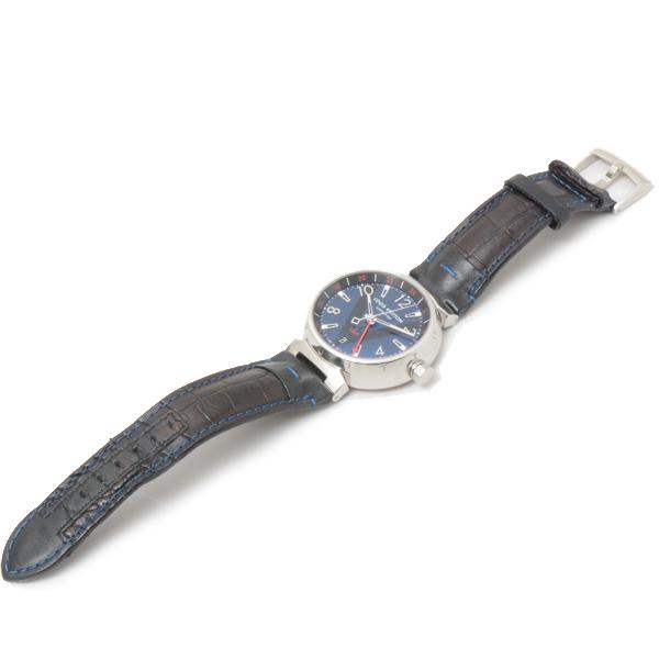ルイヴィトン 時計 メンズ タンブール GMT ブルー文字盤 自動巻 
