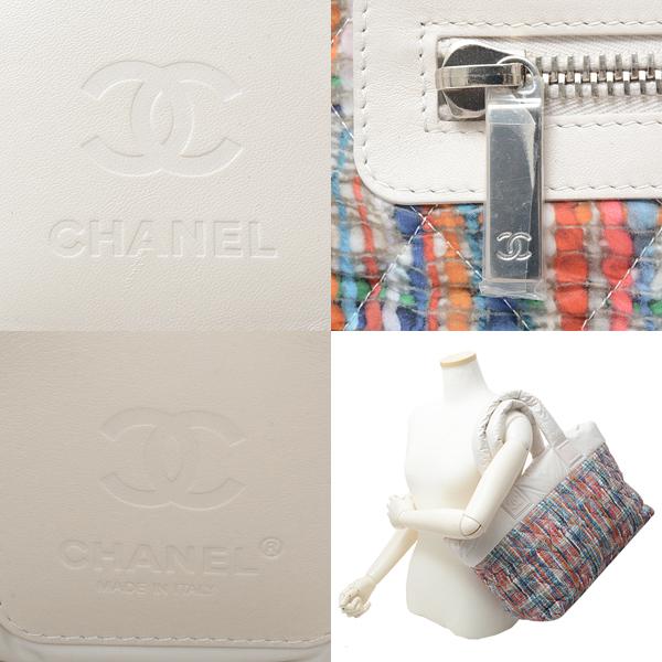 CHANEL シャネル バッグ レディース コココクーン ツイードプリント 