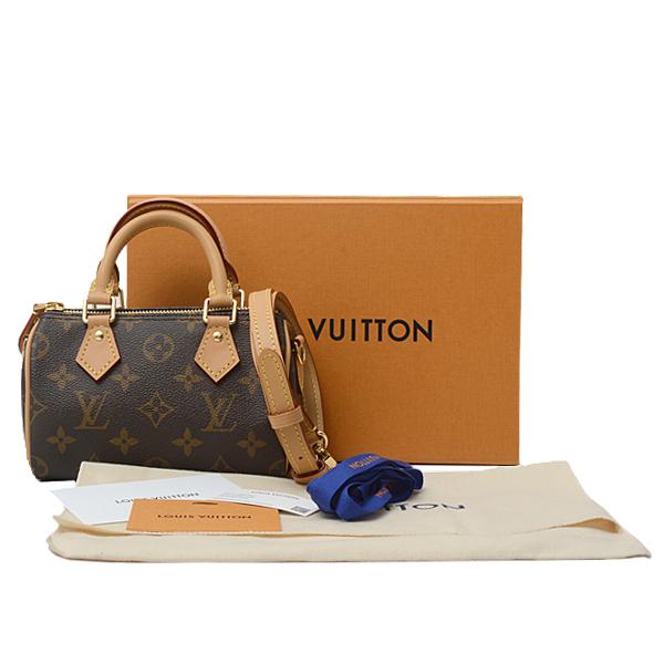 【推し】 ルイヴィトン バッグ レディース モノグラム ナノ・スピーディ ハンドバッグ ショルダーバッグ 2WAY Louis Vuitton M81085 未使用展示品 【EIM2675032095】(93678円)