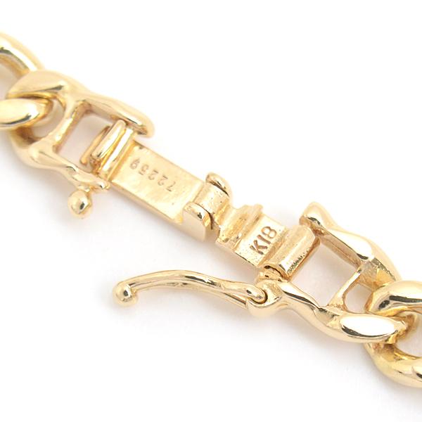 K18☆２面カット喜平ネックレス☆USED品☆ 喜平 ネックレス K18 2面カット 60g 60cm 造幣局検定刻印入