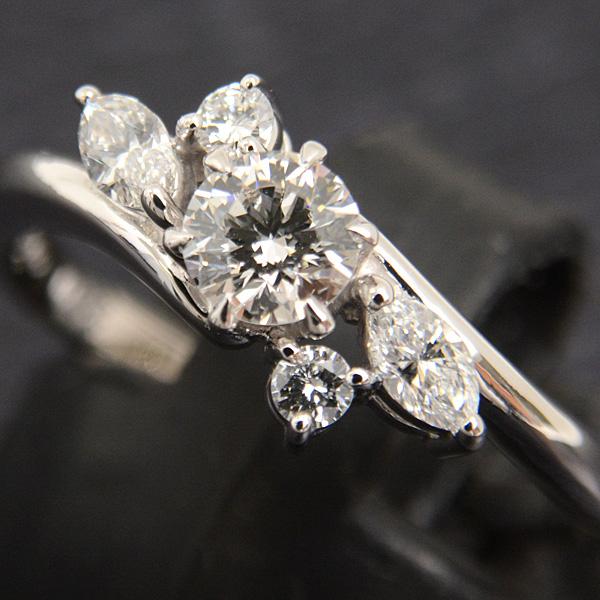 TASAKI タサキ 指輪 レディース 5Pダイヤモンド リング D0.33ct 0.26ct 