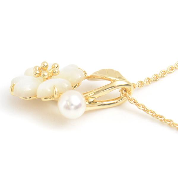 値下げ中✨新品未使用美品❤️ヴィンテージMIKIMOTO K24仕上げ 本真珠 MIKIMOTO（ミキモト） （新品仕上げ済）ミキモト パール ダイヤ