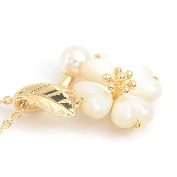 MIKIMOTO（ミキモト） ネックレス レディース フラワーモチーフ パール