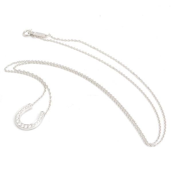 (*)様 Tiffany & Co. ホースシュー ネックレス　PT950 プラ TIFFANY&Co.（ティファニー） ネックレス レディース ホースシュー