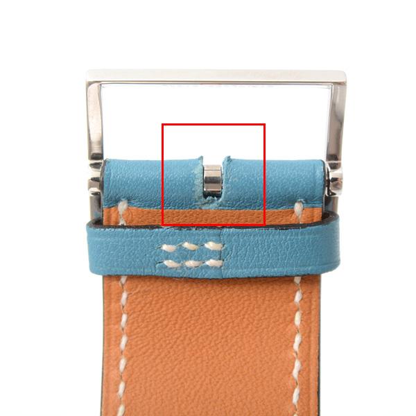 mayvエルメス時計極極美品シェル新品電池新品仕上げ正常稼働品レディース HERMES（エルメス） 腕時計 レディース シェルシュ ミディ 電池式