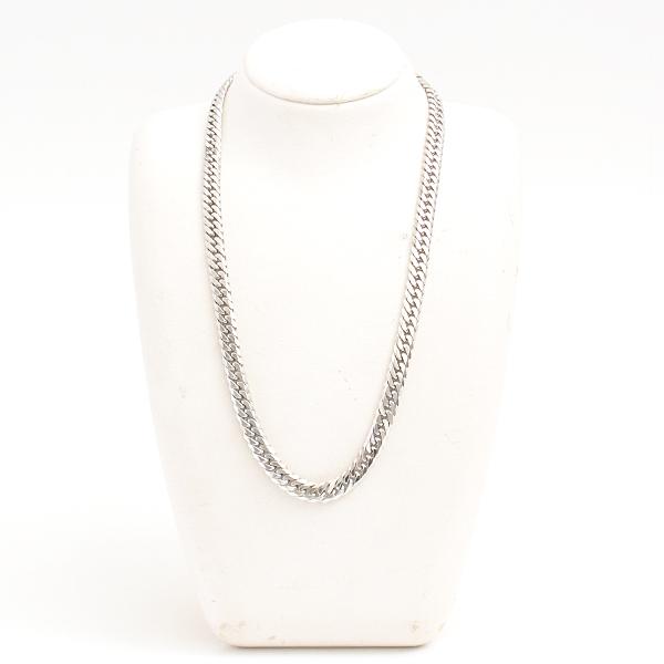 喜平 ネックレス PT850 6面カット ダブル 100g 50cm 造幣局検定刻印入