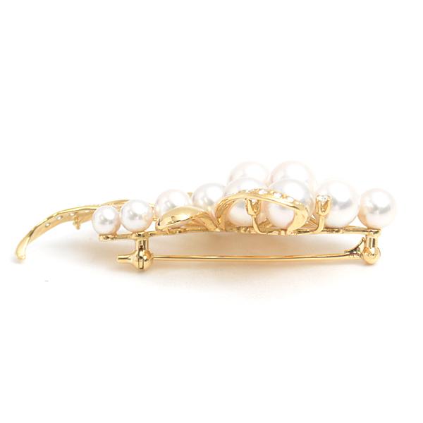 MIKIMOTO ミキモト ブローチ レディース パール×ダイヤモンド MIKIMOTO ミキモト ブローチ レディース パール×ダイヤモンド