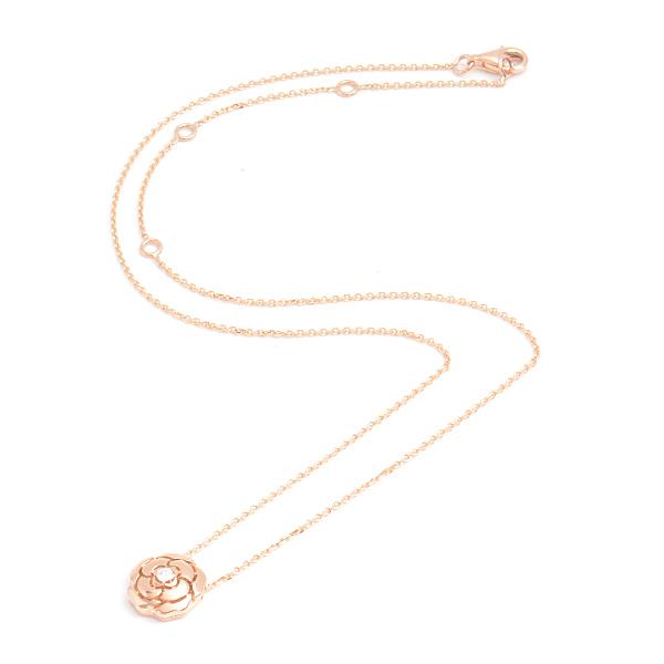 CHANEL ❤︎確実本物❤︎くすみピンクCC&カメリアロゴブレス