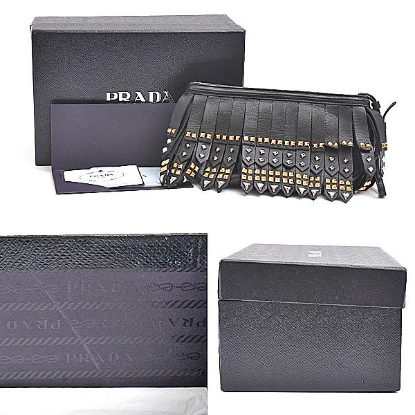 PRADA（プラダ） バッグ レディース スタッズ フリンジ リスト 