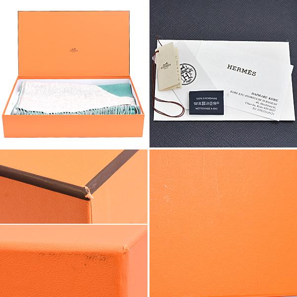 HERMES（エルメス） マフラー レディース カシミヤ100％ グリーン