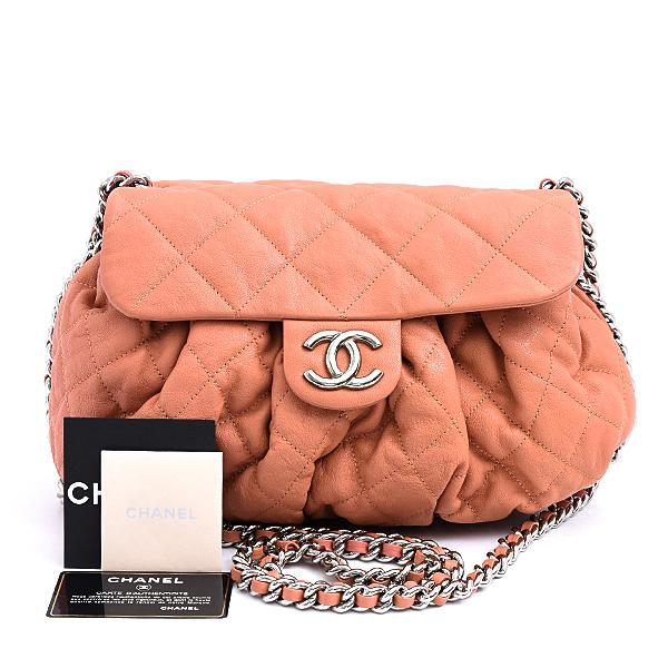 シャネル CHANEL マトラッセ ショルダーバッグ バッグ カーフ（牛革） レディース ピンク系 【中古】 マトラッセ シャネル バッグ レディース チェーンショルダーバッグ