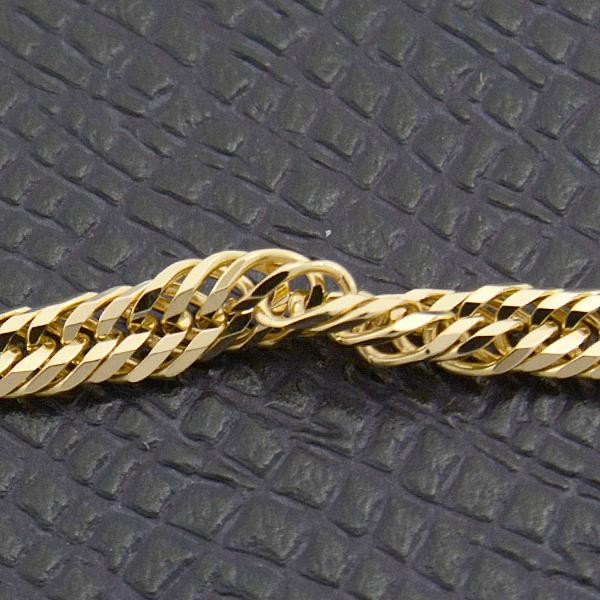 喜平 ネックレス K18 8面カット トリプル 10g 40cm 造幣局検定刻印入 