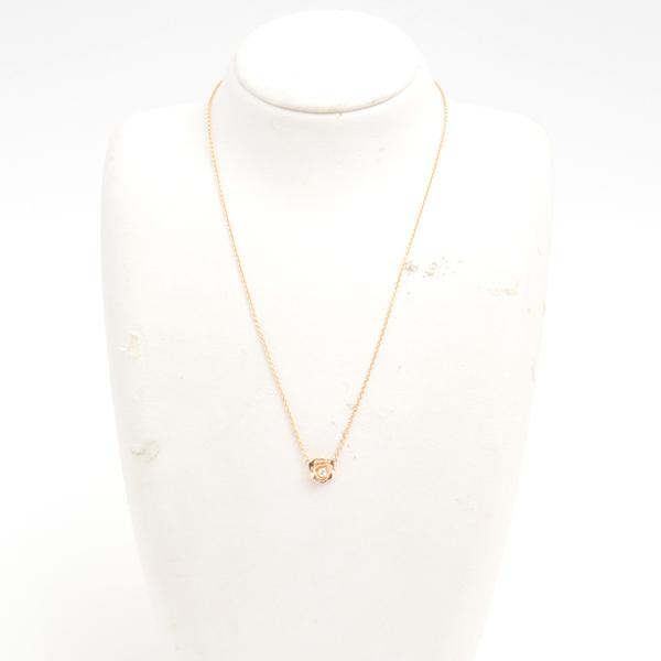 ピアジェ ローズ ネックレス レディース 1Pダイヤモンド ピンク