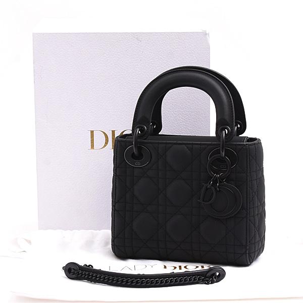 美品✨️Christian Dior レディディオール ミニハンドバッグ ブラック Lady Dior クリスチャンディオール バッグ レディース レディ