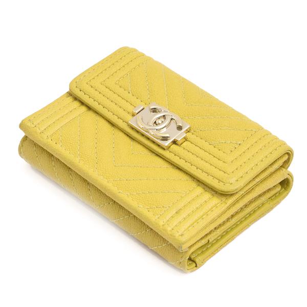 BOY CHANEL シャネル 財布 レディース ボーイシャネル 三つ折り ミニ