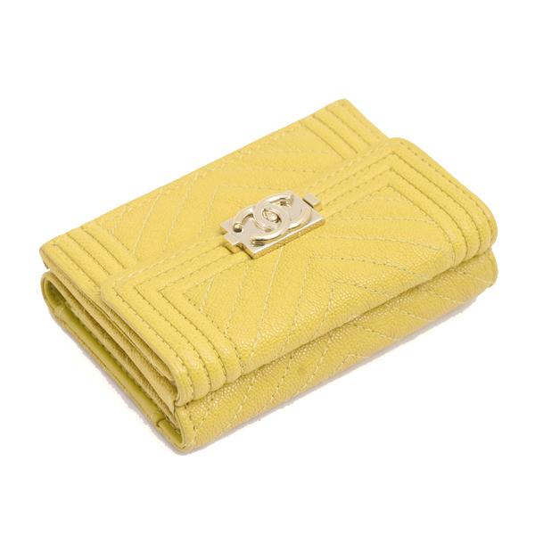 BOY CHANEL シャネル 財布 レディース ボーイシャネル 三つ折り ミニ