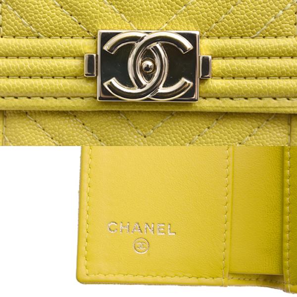 BOY CHANEL シャネル 財布 レディース ボーイシャネル 三つ折り ミニ