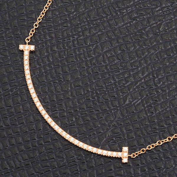 ティファニー ネックレス ダイヤ ダイヤモンド Tスマイル スモール