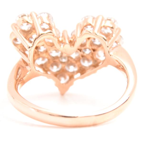 ダイヤモンド 指輪 レディース ハートモチーフ リング D1.50ct 8号強