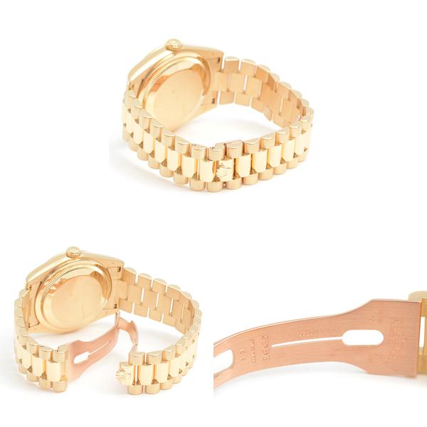 デイデイト ロレックス 時計 メンズ 36 自動巻 Y番 ゴールド文字盤 10P