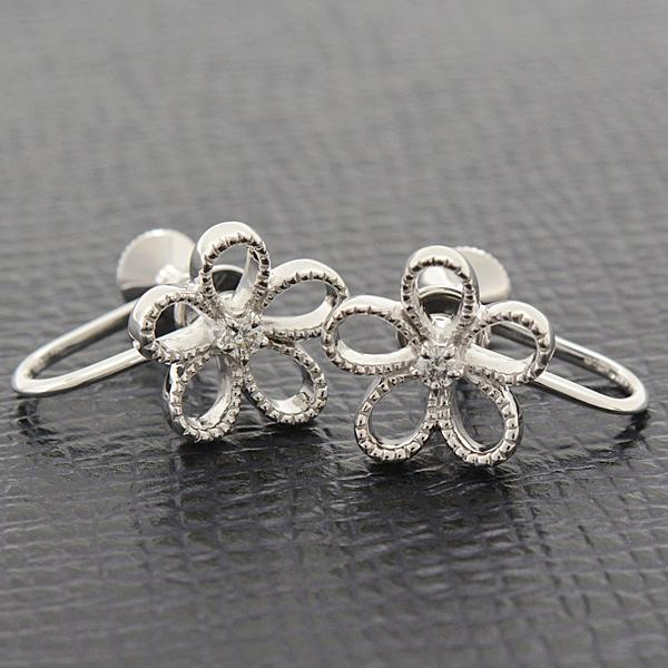 MIKIMOTO（ミキモト） イヤリング レディース ダイヤ フラワーデザイン