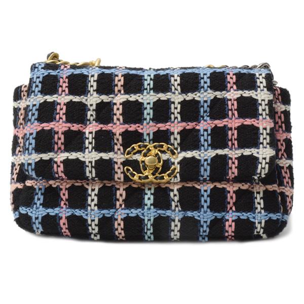 シャネルCHANEL 19 フラップ バッグシャネルツイードマトラッセ