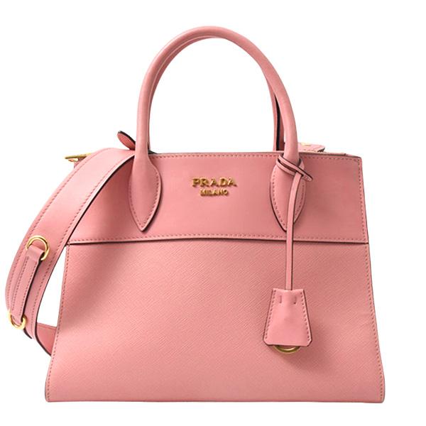 プラダ ショルダー ハンドバッグ2way サフィアーノ レザー ピンク美品 PRADA（プラダ） バッグ レディース 2WAYショルダーバッグ